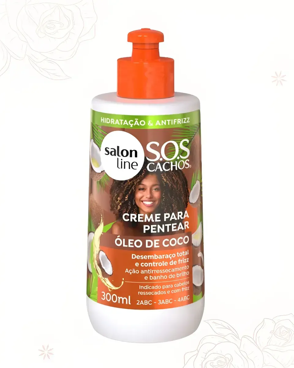 SOS Creme para Pentear Condicionador Oleo de Coco