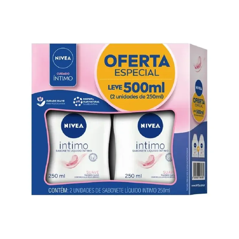 Kit Sabonete Líquido Íntimo Nivea 2 Unidades