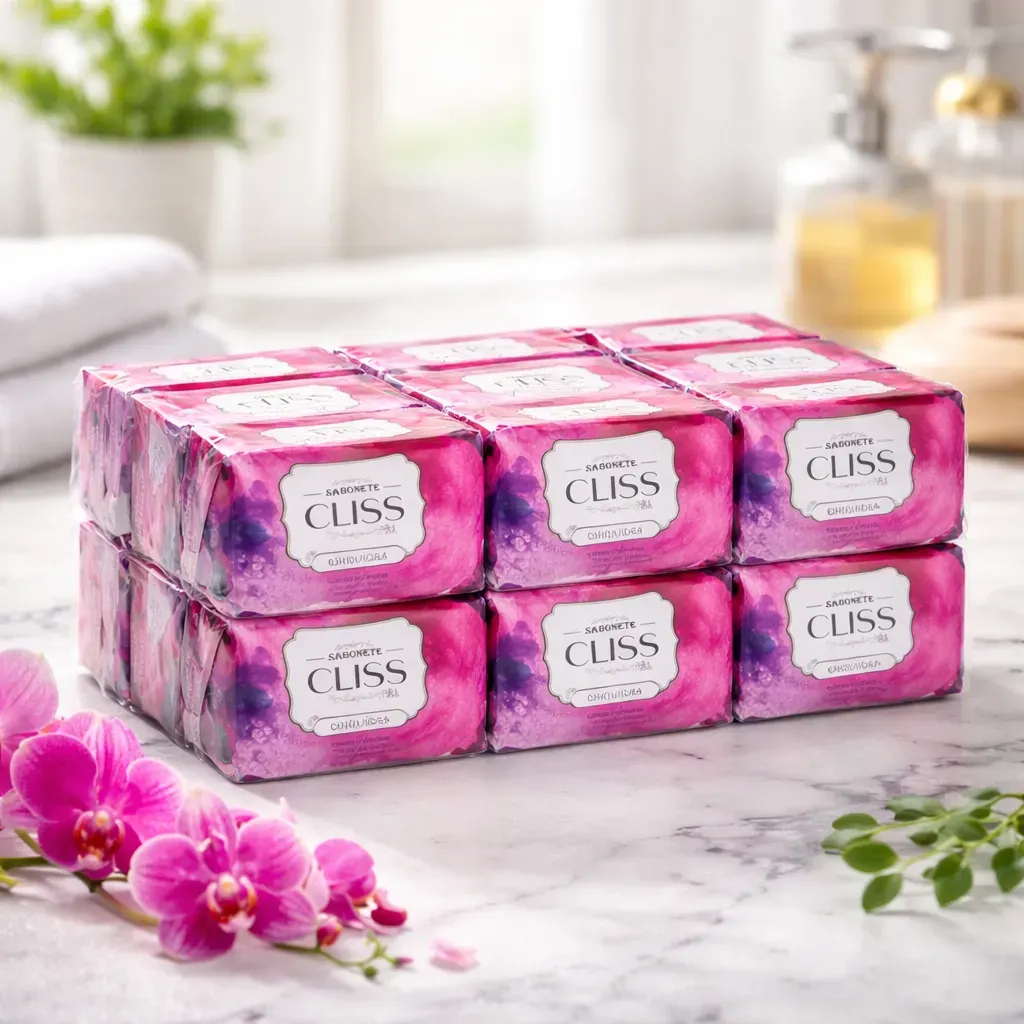 Kit 12 Sabonetes Barra Cliss Orquidea